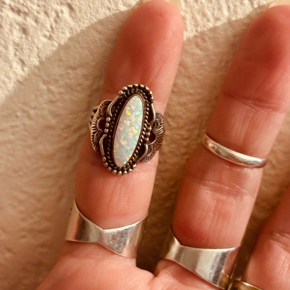 Native American opal ring - Picture 2 of 5